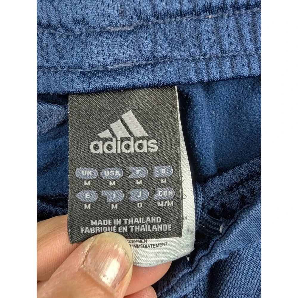 Adidas Mens Navy‎ Blue Three Stripe Track Pants Medium